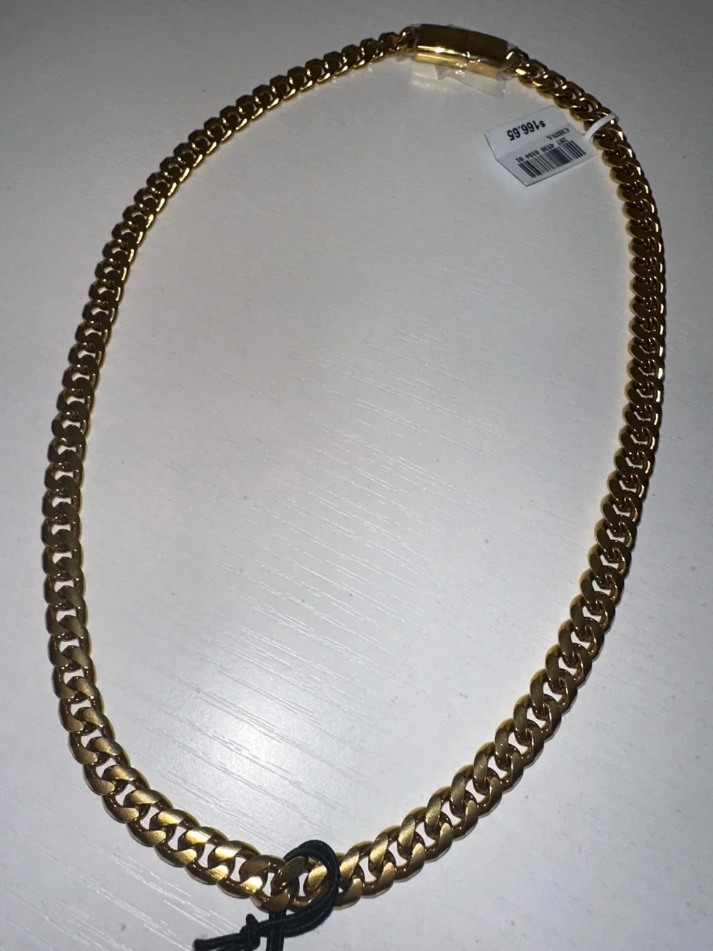 NWT Shaq Stainless Steel Gold Tone Chain